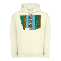 Pigment Pistachio Western Farm Life Cowhide Brush Strokes Urban Hoodie - Bettercallsaul