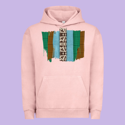 Western Farm Life Cowhide Brush Strokes Urban Hoodie Designed By Bettercallsaul