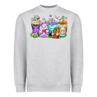 Heather Grey easter coffee cups Heavyweight Sweatshirt - Zillion Design Studio