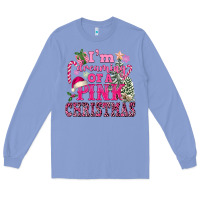Colony Blue I Am Dreaming Of A Pink Christmas Long Sleeve Tee - FaDigitalArtStudio