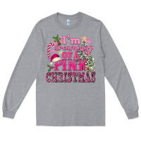 Heather Grey I Am Dreaming Of A Pink Christmas Long Sleeve Tee - FaDigitalArtStudio