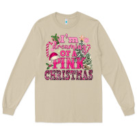 Mushroom I Am Dreaming Of A Pink Christmas Long Sleeve Tee - FaDigitalArtStudio
