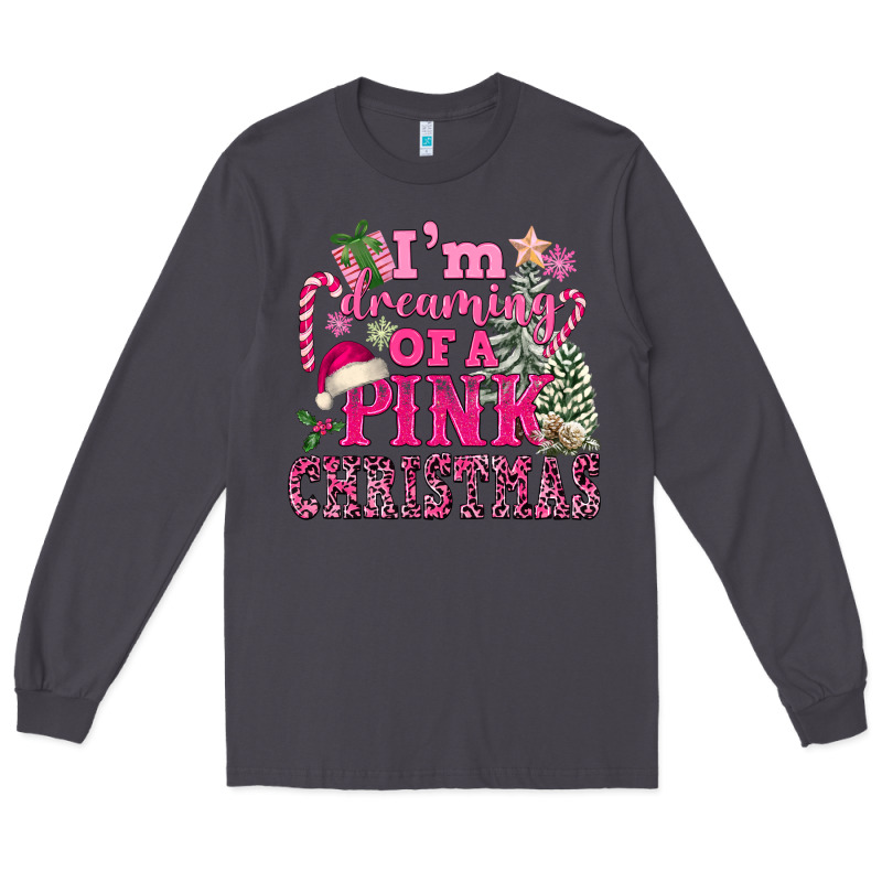 I Am Dreaming Of A Pink Christmas Long Sleeve Tee by FaDigitalArtStudio | Teevron