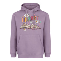 Lavender library kid Heavyweight Hoodie - MaliasSmallBusiness