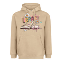 Mushroom library kid Heavyweight Hoodie - MaliasSmallBusiness