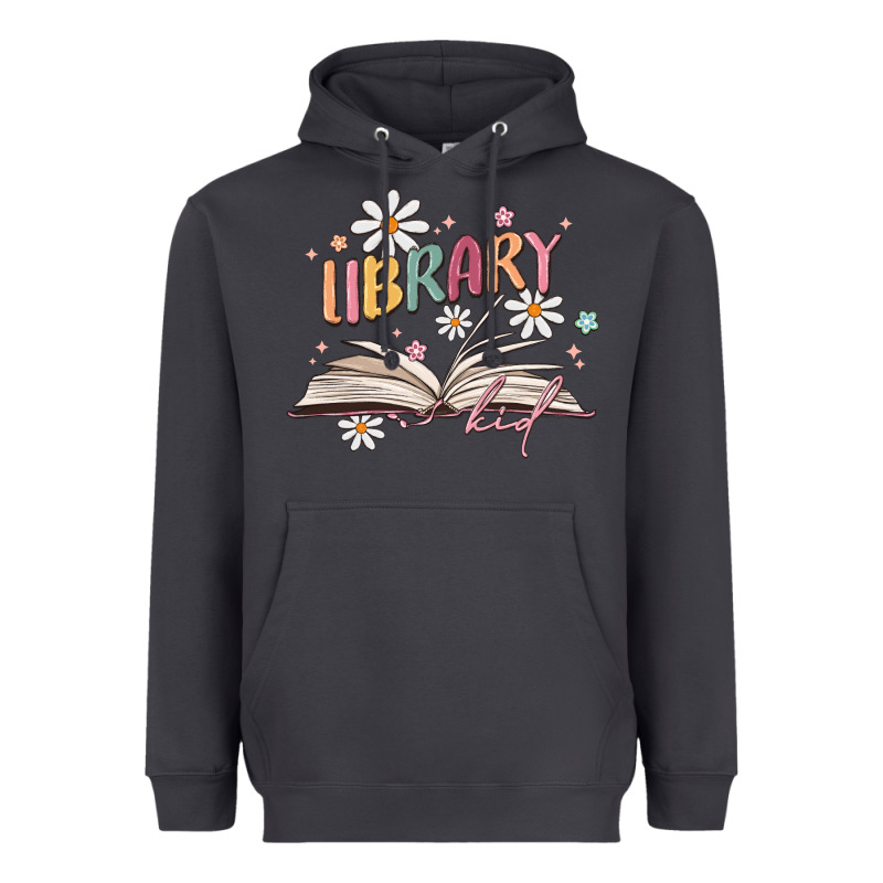 Library Kid Heavyweight Hoodie by MaliasSmallBusiness | Teevron