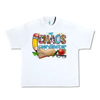 White chaos coordinator Urban Heavy Tee - Zillion Design Studio