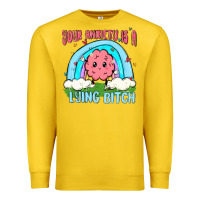 Lemon your anxiety is a lying bitch Premium Sweatshirt - MaliasSmallBusiness