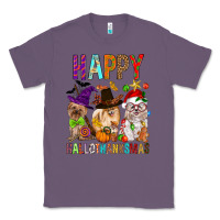 Lavender Happy hallothankmas dog Classic Tee - FaDigitalArtStudio