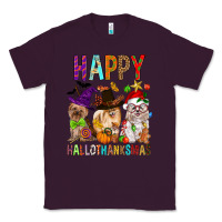 Plum Happy hallothankmas dog Classic Tee - FaDigitalArtStudio