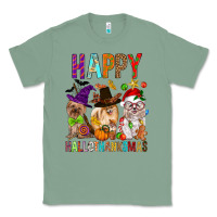 Sage Happy hallothankmas dog Classic Tee - FaDigitalArtStudio