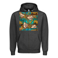 Charcoal Heather student delivery specialist seamless pattern Zipper Hoodie - BundleAndBundleShop