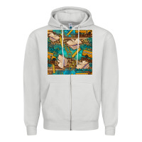 Dove Grey student delivery specialist seamless pattern Zipper Hoodie - BundleAndBundleShop