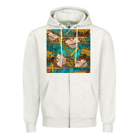 Oatmeal Heather student delivery specialist seamless pattern Zipper Hoodie - BundleAndBundleShop