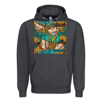 Smoke student delivery specialist seamless pattern Zipper Hoodie - BundleAndBundleShop