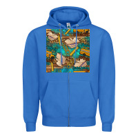 True Royal student delivery specialist seamless pattern Zipper Hoodie - BundleAndBundleShop