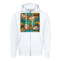 White student delivery specialist seamless pattern Zipper Hoodie - BundleAndBundleShop