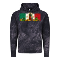 Cloud Black lady of guadalupe mexican flag Vintage Hoodie - JahusDesignShop