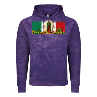Cloud Purple lady of guadalupe mexican flag Vintage Hoodie - JahusDesignShop