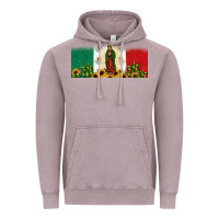 Vintage Zinc lady of guadalupe mexican flag Vintage Hoodie - JahusDesignShop