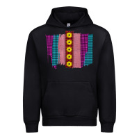 Black Western Farm Life Sunflower Brush Strokes Urban Hoodie - Bettercallsaul