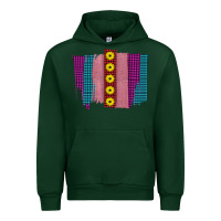 Forest Green Western Farm Life Sunflower Brush Strokes Urban Hoodie - Bettercallsaul