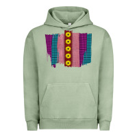 Pigment Oil Green Western Farm Life Sunflower Brush Strokes Urban Hoodie - Bettercallsaul