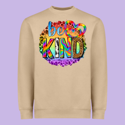 Heavyweight Sweatshirt be kind with heart ballons