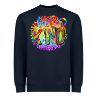 Navy be kind with heart ballons Heavyweight Sweatshirt - texasbilliewilder