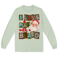 Matcha I Love A Man With A Beard Long Sleeve Tee - FaDigitalArtStudio