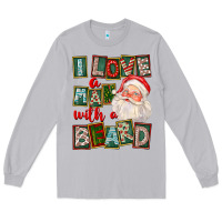 Moon Dust I Love A Man With A Beard Long Sleeve Tee - FaDigitalArtStudio