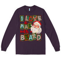 Plum I Love A Man With A Beard Long Sleeve Tee - FaDigitalArtStudio