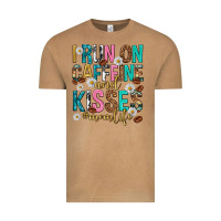 Vintage Camel i run on caffeine and kisses mothers day Vintage Tee - texasbilliewilder