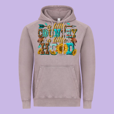 A Little Country A Little Hood Vintage Hoodie Designed By Texasbilliewilder