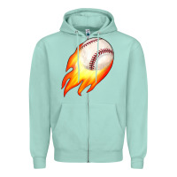 Seafoam baseball Zipper Hoodie - JahusDesignShop