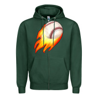 Sports Green baseball Zipper Hoodie - JahusDesignShop
