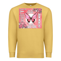 Antique Gold self love Premium Sweatshirt - MaliasSmallBusiness