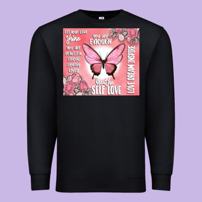 Self Love Premium Sweatshirt Designed By Maliassmallbusiness
