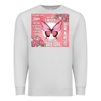 Dove Grey self love Premium Sweatshirt - MaliasSmallBusiness