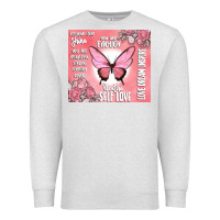 Oatmeal Heather self love Premium Sweatshirt - MaliasSmallBusiness