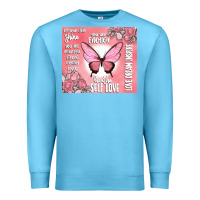 Ocean Blue self love Premium Sweatshirt - MaliasSmallBusiness