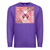 Purple self love Premium Sweatshirt - MaliasSmallBusiness