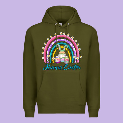 Easter Egg Bunny Rainbow Premium Hoodie Designed By Adodesignshop