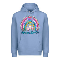 Colony Blue easter egg bunny rainbow Premium Hoodie - AdoDesignShop