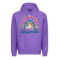 Purple easter egg bunny rainbow Premium Hoodie - AdoDesignShop
