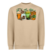 Mushroom sloth coffee cups Heavyweight Sweatshirt - Zillion Design Studio