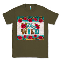 Army Green stay wild Classic Tee - HRA Design Shop