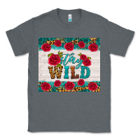 Charcoal Heather stay wild Classic Tee - HRA Design Shop