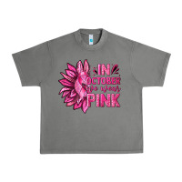 Tornado In October We Wear Pink Sunflower Urban Heavy Tee - texasbilliewilder