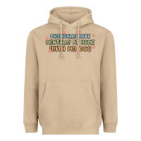 Mushroom physically here mentally at home with my dog Heavyweight Hoodie - MaliasSmallBusiness